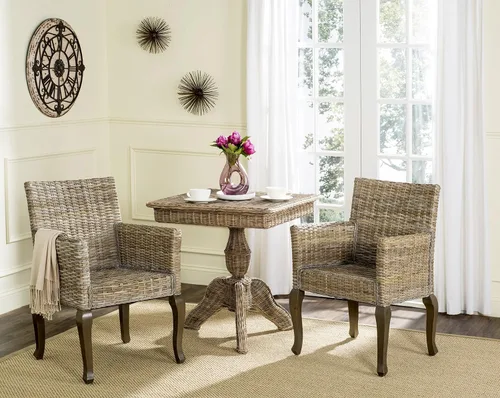 Vista 2 de Safavieh Home Collection Silla de comedor de mimbre natural Armando