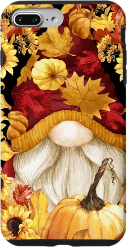 Vista 12 de iPhone 16 Lindos accesorios de otoño otoño con calabaza girasol gnomo caso