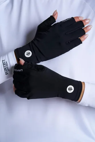 Vista 6 de Coolibar Guantes multideporte - Protección solar UPF 50+ - MaxShield Negro
