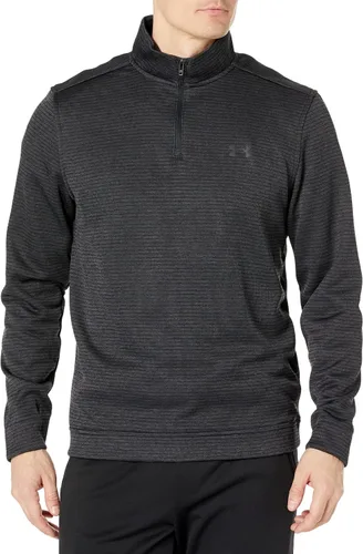 Vista 24 de Under Armour Suéter Storm SweaterFleece para hombre con cuarto de cremallera (001) negro/blanco/negro
