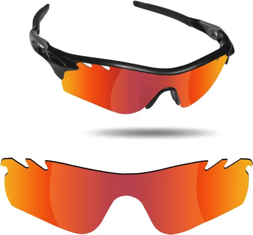 Vista 3 de Fiskr Lentes de repuesto para gafas de sol Oakley RadarLock Path, 2 pares empaquetados para OO9181