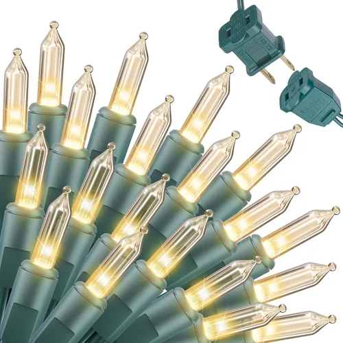 Vista 11 de Guirnalda de luces incandescentes púrpura de 20 pies para decoración de fiesta