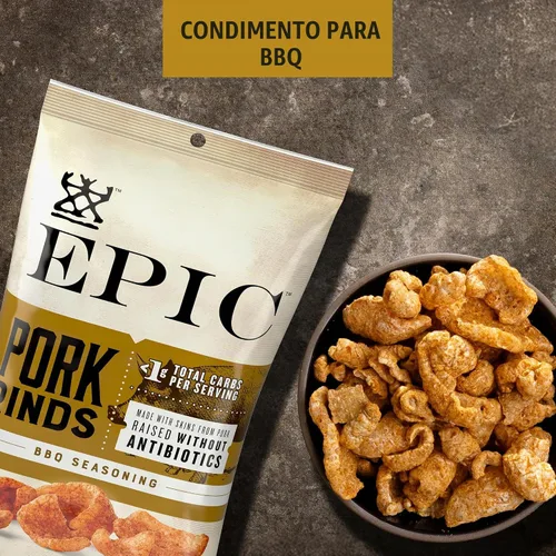 Vista 3 de EPIC Cortezas de cerdo BBQ sin gluten, 2.5oz