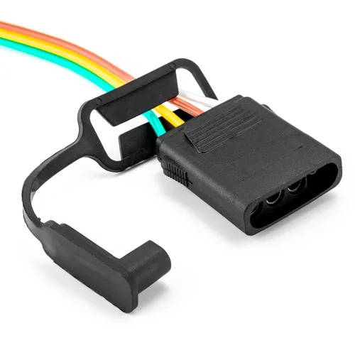 Vista 7 de WeiSen - Arnés de cableado de remolque plano de 4 vías personalizado Plug & Play, conector de cableado de 4 vías compatible con Hyundai Santa Fe GLS