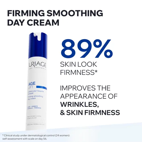 Vista 2 de Uriage Age Lift Crema antienvejecimiento con retinol, ácido hialurónico y manteca de karité, 3 veces menos arrugas visibles, 3 veces mayor firmeza