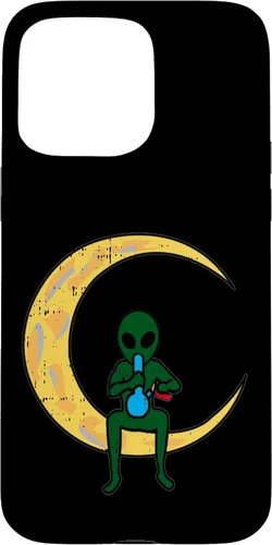Vista 28 de iPhone 16 Alien Smoking Bong High Moon Cool Weed CBD Cannabis Gift Case