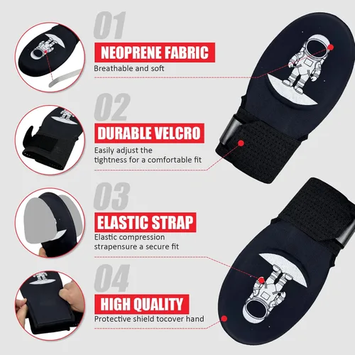 Vista 4 de Guante deslizante, guante de béisbol y sóftbol para niños, jóvenes y adultos - Flexible, transpirable, duradero, fácil de usar, ambidiestro
