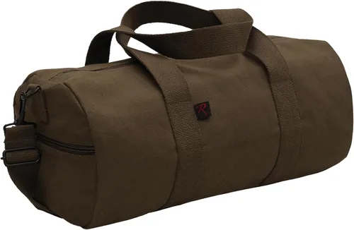 Vista 17 de Rothco Bolsa de Lona de Servicio Pesado para el Hombro Tipo Duffle - Bolsa Resistente de Equipo de Gimnasio y Viaje Gris carbón