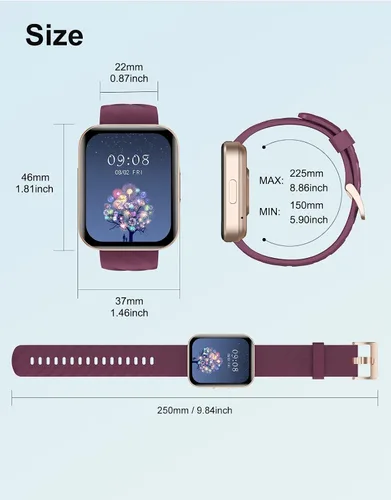 Vista 8 de Relojes inteligentes para hombres y mujeres (respuestas/hacer llamadas) compatibles con teléfonos iPhone Android, reloj inteligente de 1.85