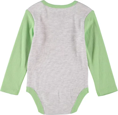 Vista 4 de Mandalorian The Child - Juego de 3 piezas de ropa de bebé para bebé, ropa de bebé con mono, pantalones y sombrero