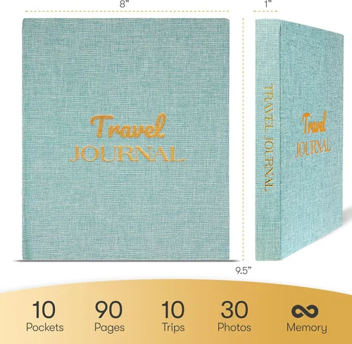 Vista 2 de Cosmo JR Diario de viaje y cuaderno de viajeros para registrar viajes y recuerdos. Diario de viaje para mujeres y hombres. Regalos de viaje