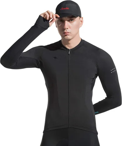 Vista 2 de Santic - Maillot de ciclismo de manga larga para hombre