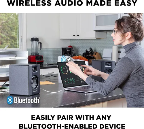 Vista 4 de M-AUDIO Par de monitores de estudio Bluetooth de 4.5" BX4BT