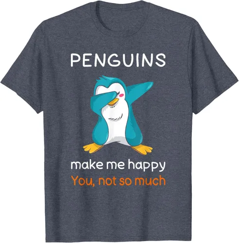Vista 35 de Camiseta de pingüino con cita de pingüino sarcástico para amantes de los pingüinos, Negro