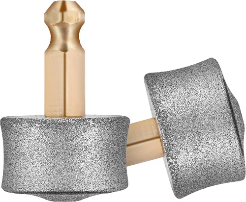 Vista 7 de REXIPETS Cabezal de repuesto para amoladora de uñas para perros, punta de diamante para patas, paquete de 2 brocas profesionales para amoladora