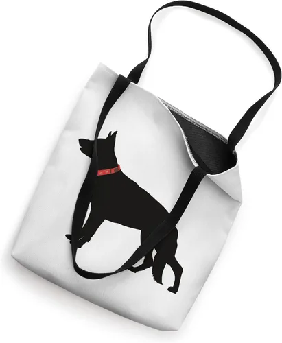 Vista 2 de Bolso de mano de regalo para amantes de mascotas de perro pastor alemán negro