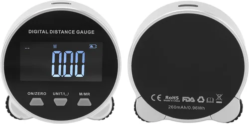 Vista 6 de Cinta métrica digital, pantalla LCD electrónica de larga distancia de 656.2 pies, batería de 260 mAh, herramienta de medición de distancia