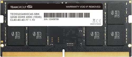 Vista 11 de TEAMGROUP Elite SODIMM DDR5 16 GB 4800 MHz (PC5-38400) CL40 sin ECC sin búfer 1.1V 262 pines Módulo de memoria para portátil Ram
