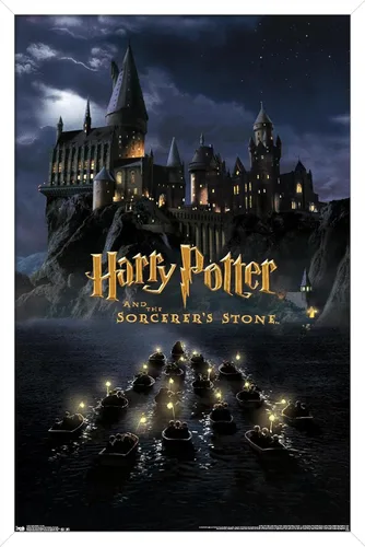Vista 9 de Trends International Harry Potter y la piedra del hechicero - Póster de pared de una hoja de castillo, 14.72 x 22.37 pulgadas, versión enmarcada
