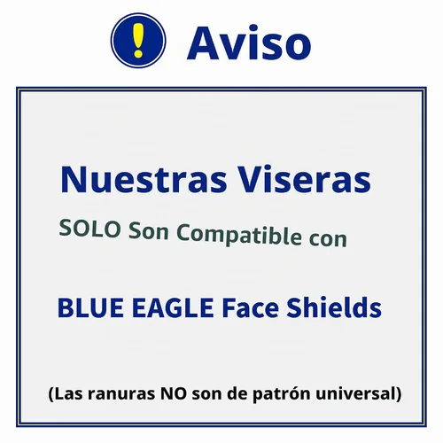 Vista 2 de Blue Eagle FC48 - Viseras de repuesto de protección facial transparente con borde de aluminio, 3