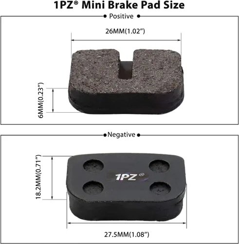 Vista 2 de 1PZ DP2-4S1 Pastillas de Freno para MOTOVOX MBX10 79CC Moto MM-BB80 Baja Racer MINI BIKE PASTILLAS DE FRENO TRASERAS MBX-10 PARTES NUEVO (4 Pares)