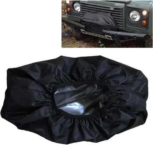 Vista 6 de Oslimea Cubierta de cabrestante impermeable 420D resistente al polvo cubierta de protección para cabrestantes eléctricos 8000-15000 libras, negro