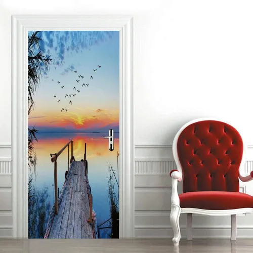 Vista 87 de Calcomanías 3D para puerta, murales para despegar y pegar, papel tapiz de caballo, calcomanías autoadhesivas extraíbles de PVC, impermeable, póster