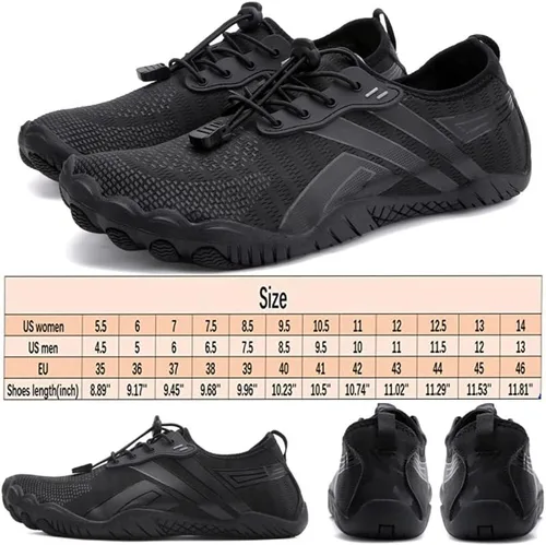 Vista 7 de Zapatos de agua para hombre y mujer, zapatos descalzos de secado rápido, deportes al aire libre para natación, piscina, playa, surf, caminar, agua