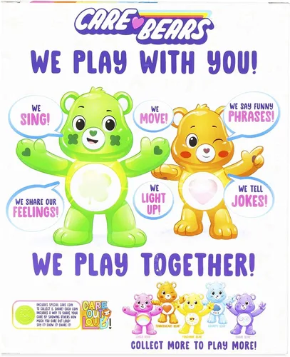 Vista 8 de Care Bears - Figura coleccionable interactiva de Oso Suerte