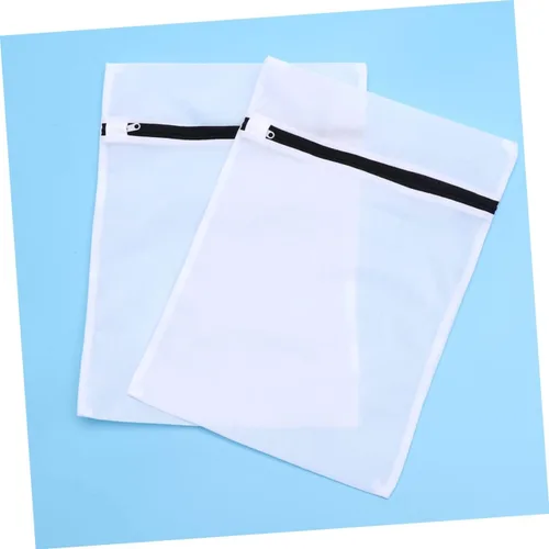 Vista 8 de NOLITOY Juego de 6 bolsas de lavandería de malla, bolsas con cremallera para ropa interior, medias