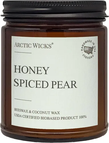 Vista 17 de Velas perfumadas de cera de abeja y coco, 9 onzas, ámbar, rústicas, no tóxicas, de combustión limpia, 100% certificada por USDA, a base de plantas