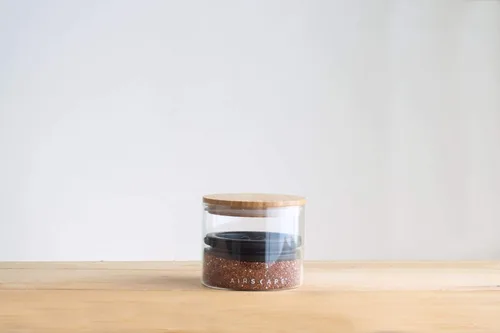 Vista 4 de AirScape Paquete de recipiente de almacenamiento de alimentos de vidrio y cuchara, tapa hermética patentada por Estados Unidos que conserva