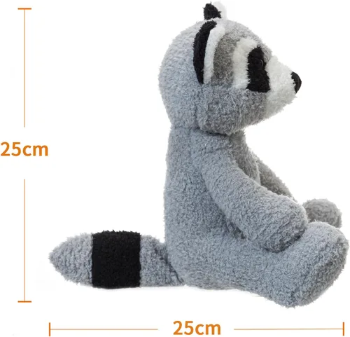 Vista 9 de Apricot Lamb Juguetes de peluche de mapache de terciopelo suave, perfecto para niños (Mapache de terciopelo)