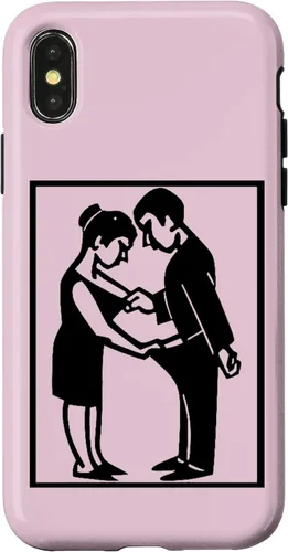 Vista 5 de Camiseta divertida para adultos, imagen de hombre y mujer, funda para iPhone 17