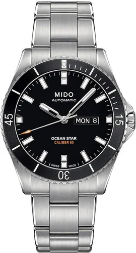 Vista 11 de MIDO Ocean Star 200 - Reloj suizo automático para hombre - Caja de acero inoxidable - Calendario día/fecha - Bisel giratorio