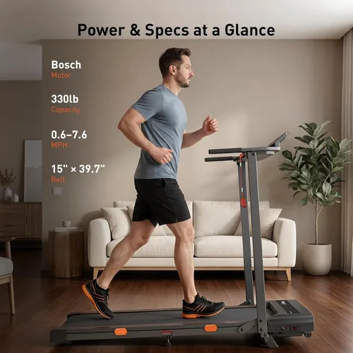 Vista 12 de Cybergoing T16 Treadmill for Home Powered By Bosch®, Walking Pad