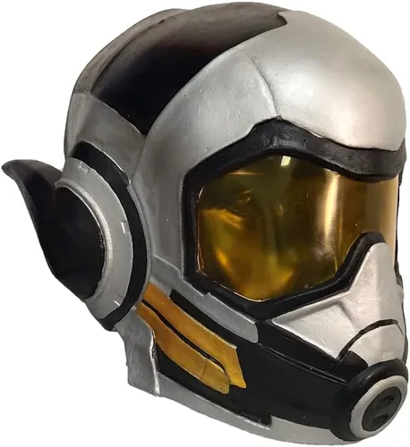Vista 2 de Casco de látex de superhéroe de la nueva hormiga de superhéroe, avispa, máscara de cosplay para adultos, accesorios para disfraz de carnaval