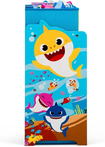 Vista 8 de Baby Shark Deluxe - Organizador de juguetes de diseño y almacenamiento de 9 contenedores por Delta Children, certificado Greenguard Gold