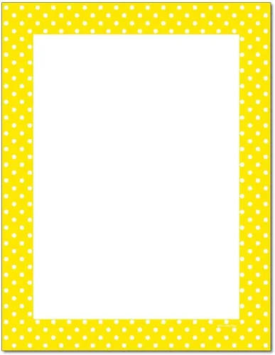 Vista 13 de Papel para impresora láser y de inyección de tinta con membrete de lunares (25 hojas, negro sobre blanco)
