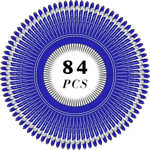 Vista 47 de Bolígrafos personalizados a granel con punta de lápiz capacitivo, 12 bolígrafos personalizados con logotipo de mensaje con nombre, bolígrafos