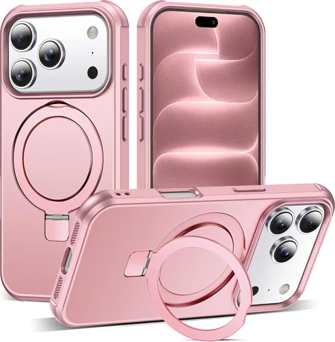 Vista 161 de SKYLMW - Funda compatible con iPhone 11 de 6.1 pulgadas, con soporte magnético invisible tipo anillo, funda translúcida de grado militar, compatible