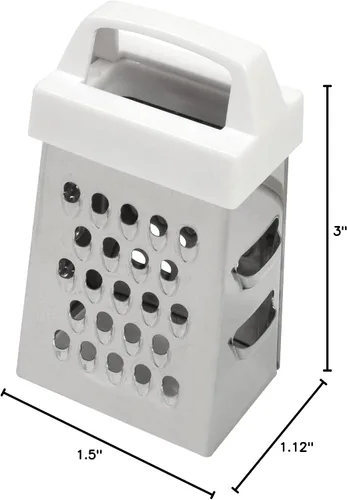 Vista 4 de CybrTrayd - Mini rallador de caja, acero inoxidable