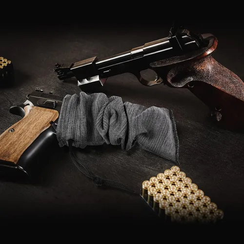 Vista 4 de 12 piezas de pistola de pistola de silicona para pistola de pistola, funda anti óxido, tela impermeable, calcetines de pistola de punto, cierre