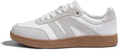 Vista 34 de LUCKY STEP Zapatillas de moda con suela de goma retro para mujer
