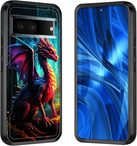 Vista 95 de Funda para Pixel 7A, [probada contra caídas de grado militar] Funda protectora resistente a prueba de golpes para Google Pixel 7A de 6.1 pulgadas