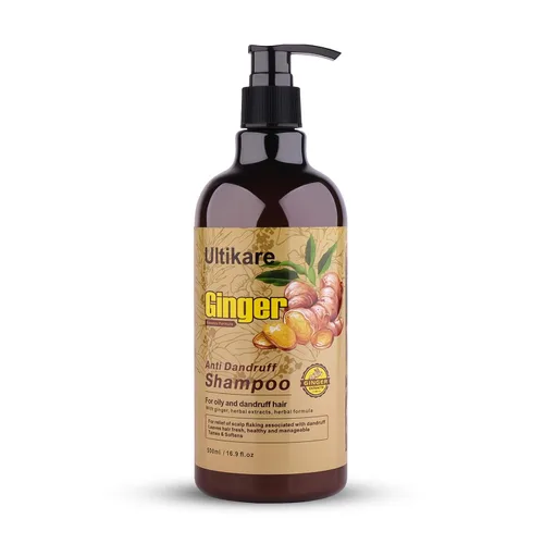 Vista 8 de Champú de jengibre para el cabello caspa, tratamiento anticaspa, champú para el cuidado del cuero cabelludo seco con picazón, aceite de extracto