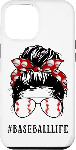 Vista 26 de Mom Messy Hair Bun Aviators Glasses Baseball Mother Life Case for iPhone 17