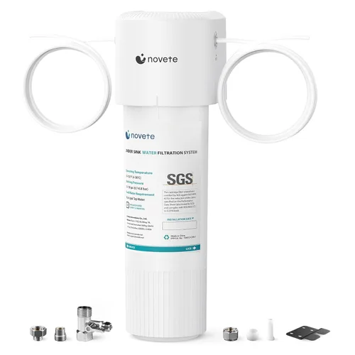 Vista 10 de NOVETE Filtro de agua para debajo del fregadero, conexión directa de 1/4", actualización cada 3 años, 30,000 galones, certificado NSF/ANSI 42/372