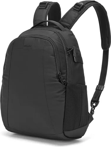 Vista 2 de Pacsafe Metrosafe LS350 - Mochila antirrobo para laptop de 15 litros, Negro, talla única , Pacsafe Metrosafe Ls350 - Mochila de viaje antirrobo