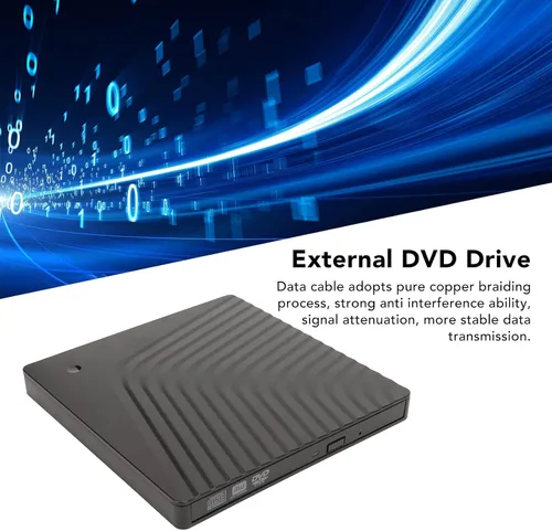 Vista 5 de Pomya Unidad de DVD externa USB 3.0 Protable CD DVD ROM para computadora portátil, USB2.0 USB3.0 Compatible